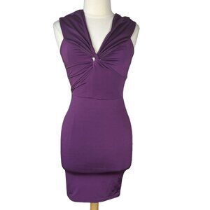 Charlotte Russe Body Com Dress Small Purple Sleeveless New